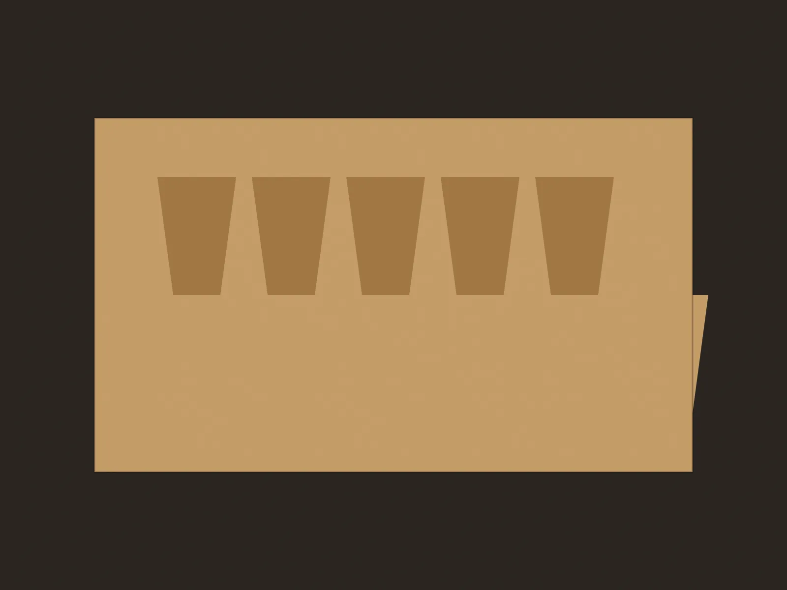 Illustration of interlocking dovetail joints in oak